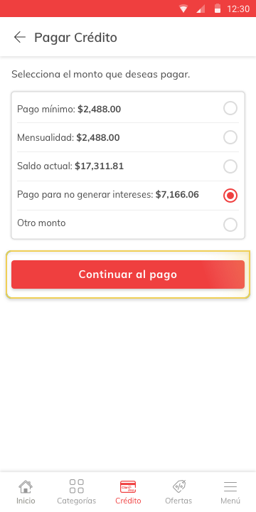 Pago crédito 5